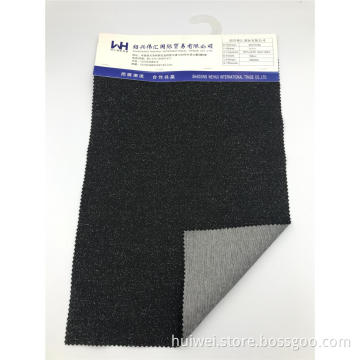 Kain Rajutan Hitam 280GSM R / P / L / SP Kain Dua Sisi
